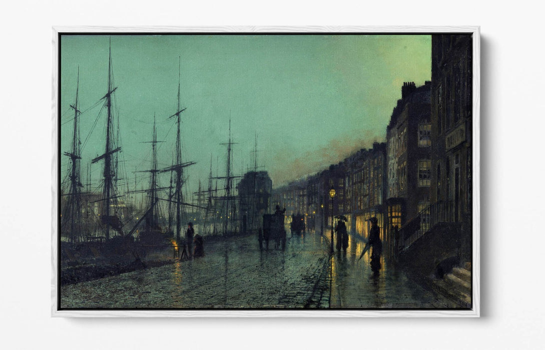 Float Effect Canvas - Shipping On The Clyde, Premium 30mm Deep Frame Art Print