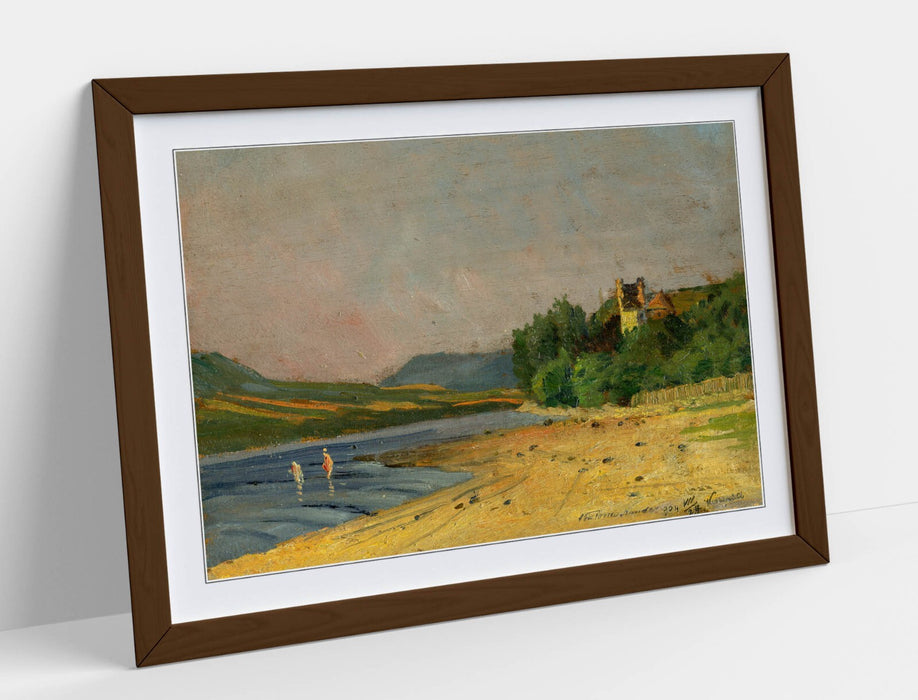 Framed Wall Art - Ferdinand Katona Nedeky Castle Handmade Poster Print 4 Sizes