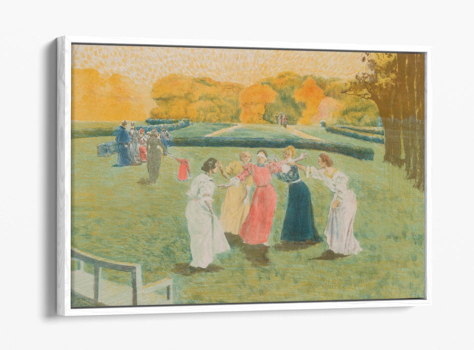 Canvas Wall Art | Alexandre Lunois Blind Man's Buff on Custom Deep Float Frame