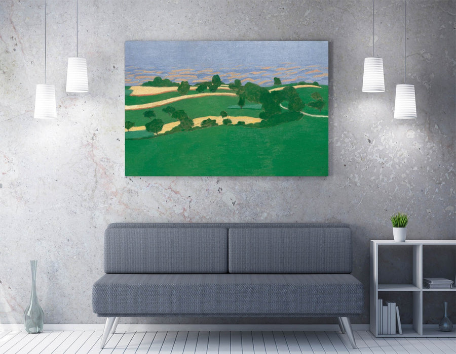Canvas Wall Art - Felix Vallotton Corn Fields Painting | Handmade UK Print