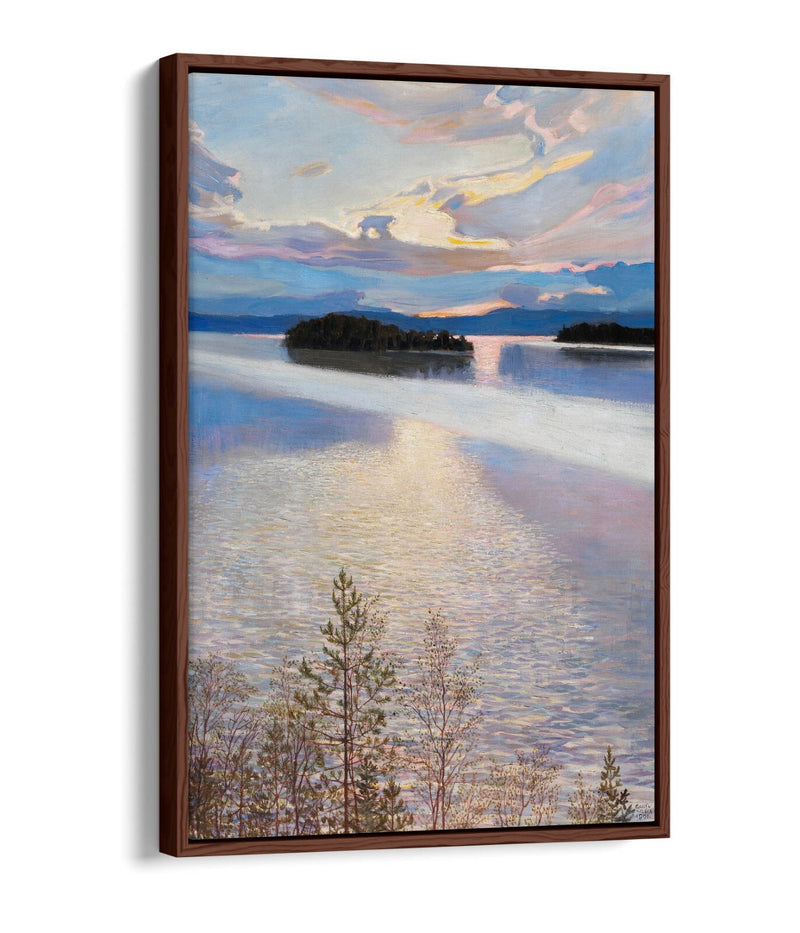 Float Effect Canvas Art - Lake View Handmade Premium Wall Decor Print