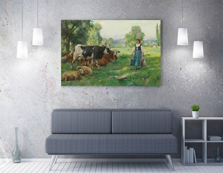 Canvas Wall Art – Julien Dupre Pasture Painting | Handmade Archival Grade Canvas Print