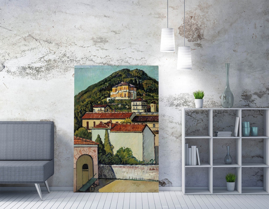 Canvas Wall Art - Pietro Marussig Landscape From Liguria | Handmade Canvas Print