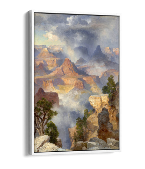 THOMAS MORAN, GRAND CANYON COLORADO RIVER-FLOAT EFFECT CANVAS WALL ART PIC PRINT