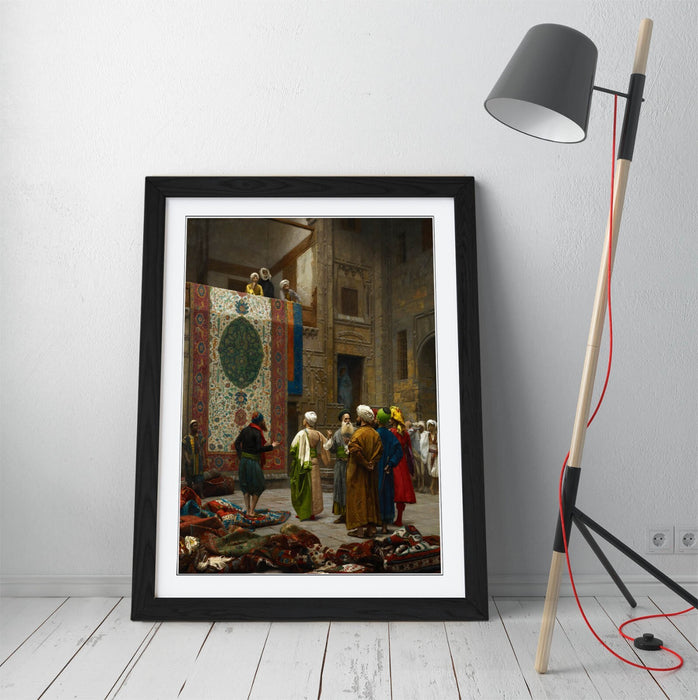 Framed Wall Art - Jean-Leon Gerome Carpet Merchant Painting | Matte Paper Poster