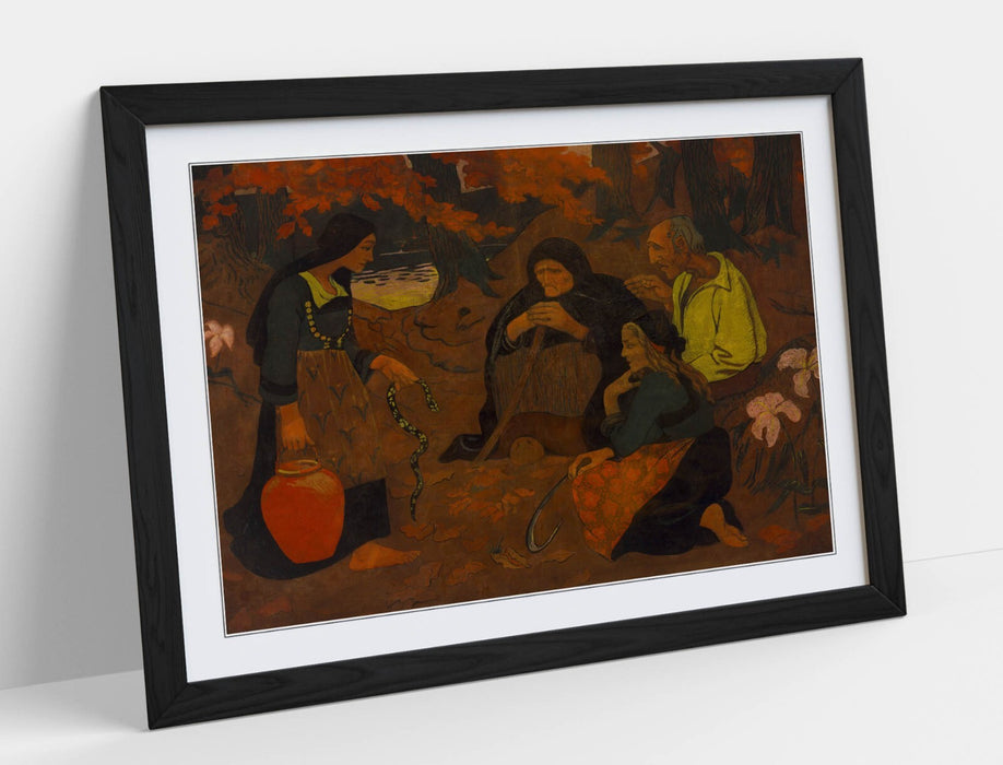 Framed Wall Art - Paul Serusier Serpent Eaters Poster Print | Matte Paper, Ready to Hang