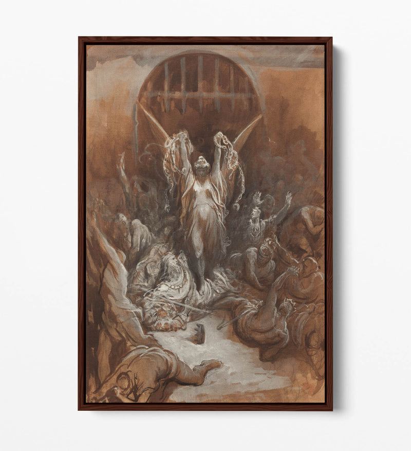 Canvas Wall Art Print - Gustave Dore Liberty | Premium Float Effect Frame