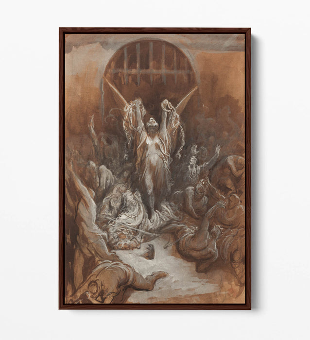 GUSTAVE DORE, LIBERTY -FLOAT EFFECT CANVAS WALL ART PRINT