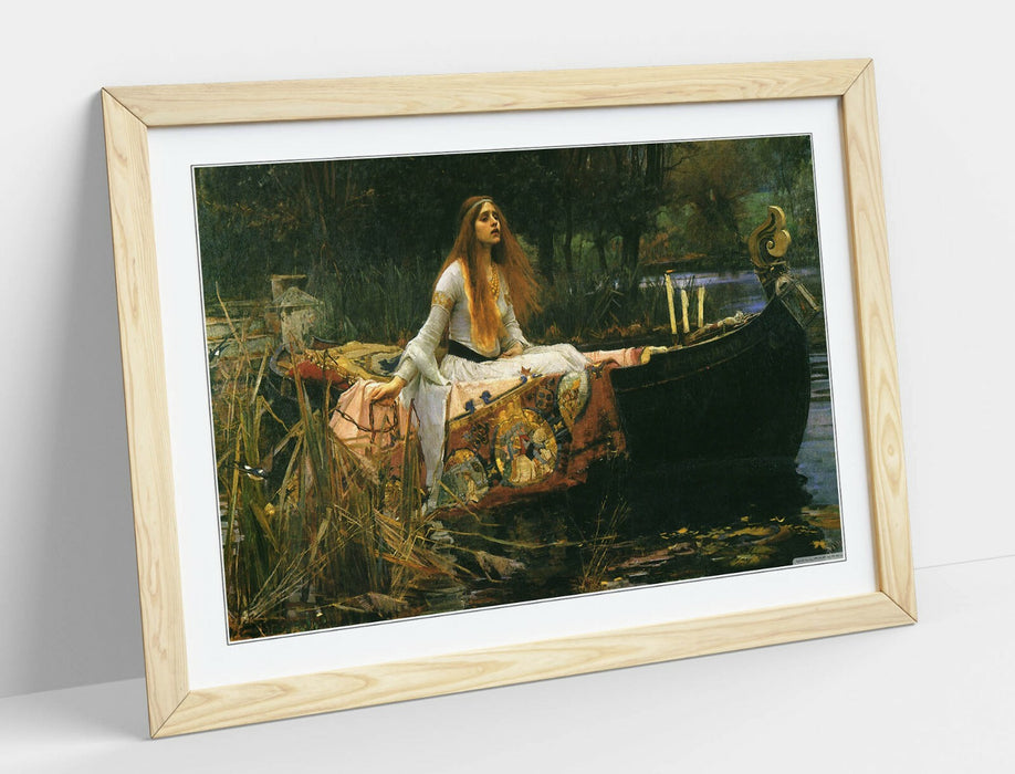 JOHN W WATERHOUSE, THE LADY OF SHALOTT -ART FRAMED POSTER PICTURE PRINT ARTWORK