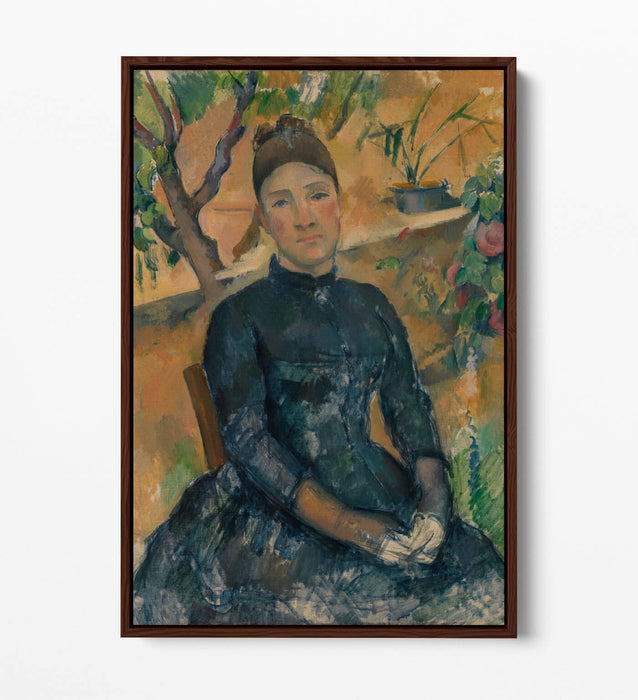 Canvas Art Print - Madame Cézanne Greenhouse Painting | Premium Float Effect Frame