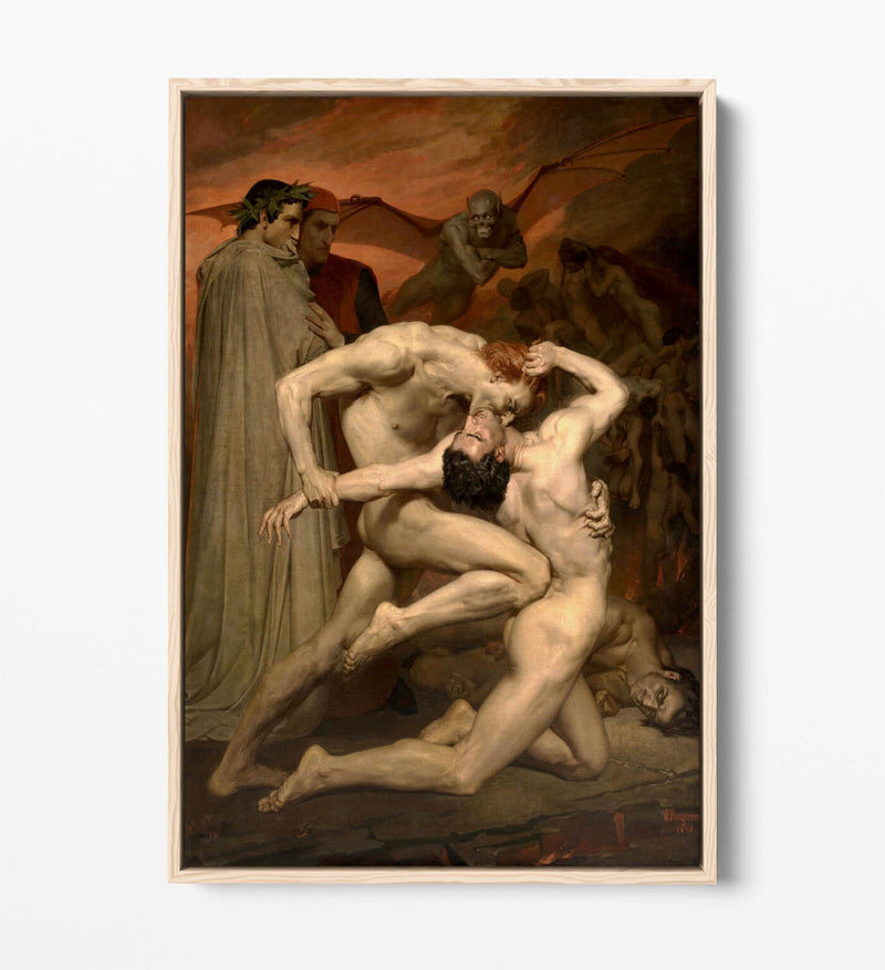 Float Effect Canvas Art - British Handmade Premium William Adolphe Bouguereau Print
