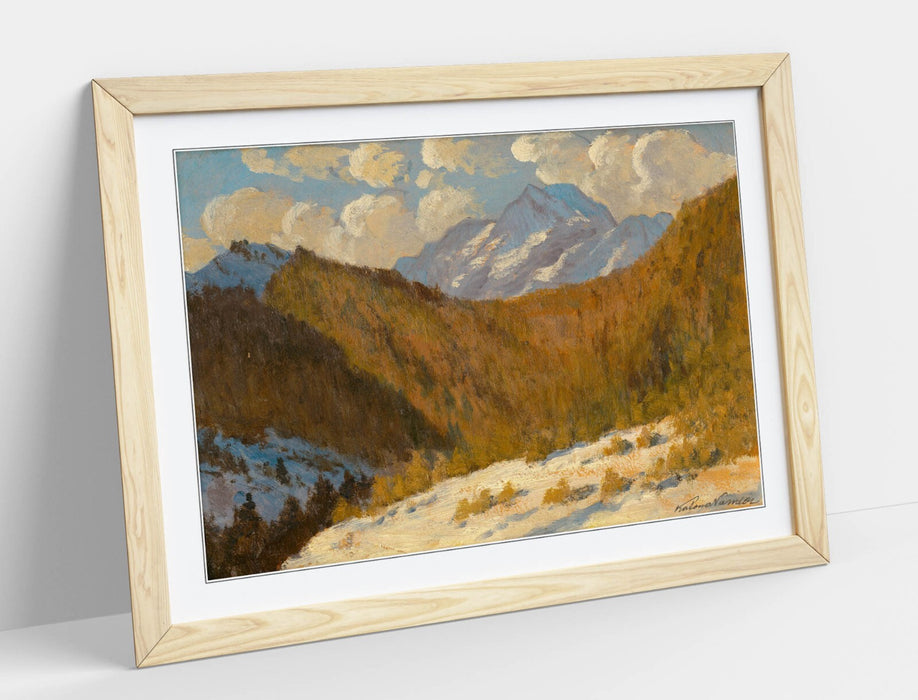 Framed Wall Art - Ferdinand Katona Early Spring Painting in Tatras | Handmade UK