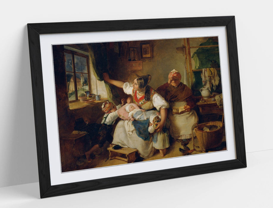 Framed Wall Art Thunderstorm Painting Print - Handmade Wall Decor UK Made Frames