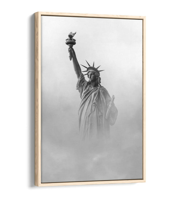 Statue of Liberty Canvas - New York Wall Art | Float Effect Canvas Print