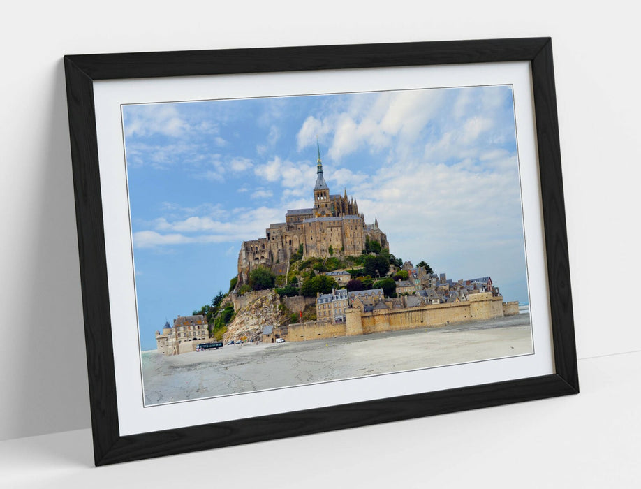Framed Wall Art - Mont Saint-Michel Print | Scenic France Scenery Photography