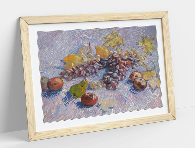 Van Gogh Framed Poster – Handmade UK Art Poster Print With Woodgrain Frame Design
