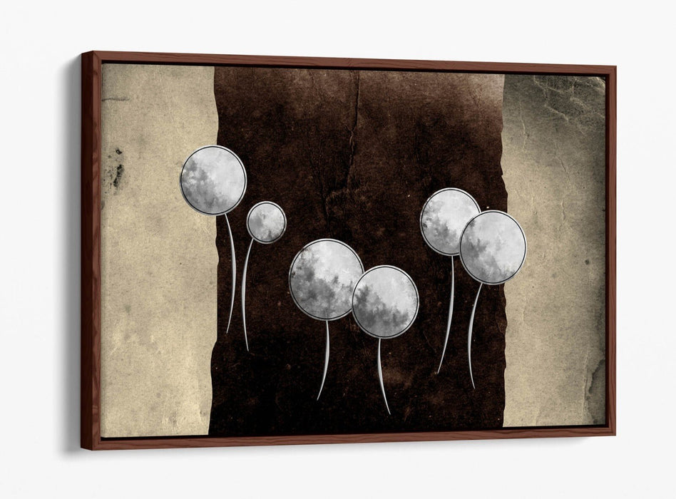 Dandelion Canvas Art - Abstract Flower Art Float Effect Canvas Wall Decor