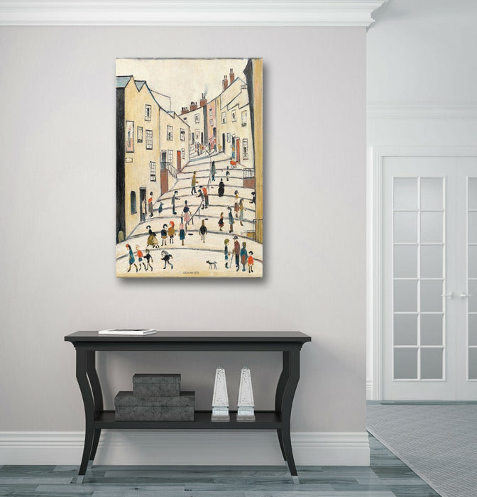 Crowther Street People CANVAS WALL ART PRINT ARTWORK PAINTING LS Lowry Style