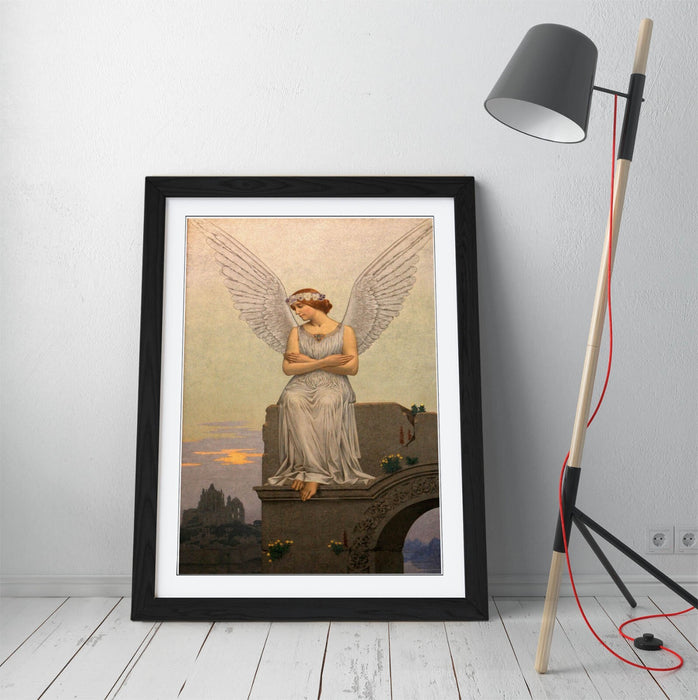 Framed Wall Art Featuring Alexandre Seon The Thought Painting – Matte Paper Print