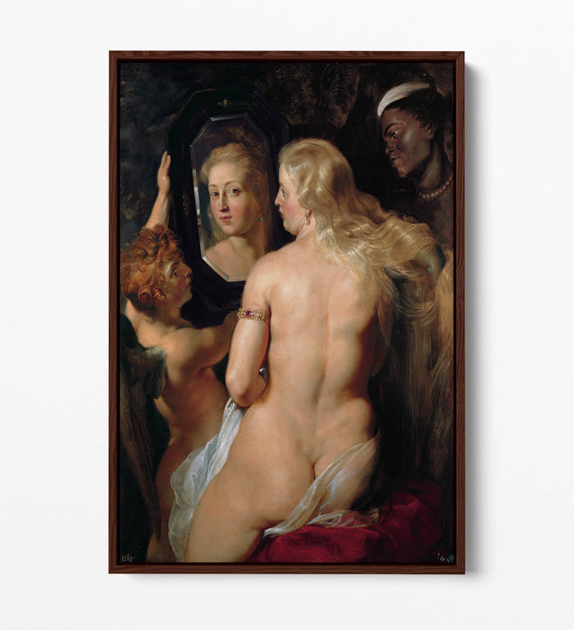 PETER PAUL RUBENS, MORNING TOILET OF VENUS -FLOAT EFFECT CANVAS WALL ART PRINT