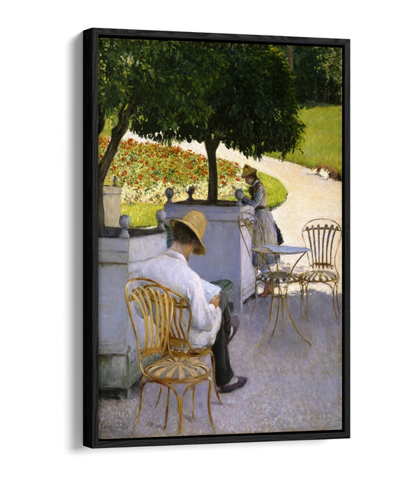 Canvas Wall Art | Handmade Float Effect Canvas Print – Orange Trees by Caillebotte