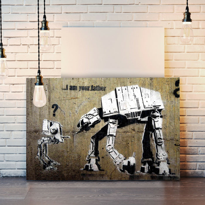 BANKSY CANVAS WALL ART PRINT ARTWORK STREET GRAFFITI - I AM YOUR FATHER