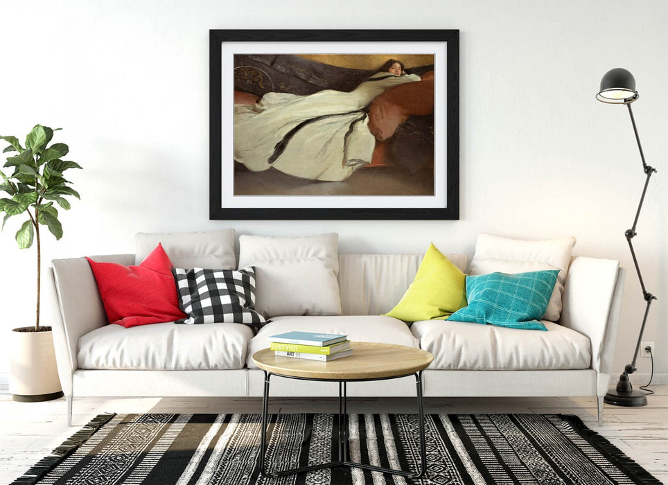 Framed Wall Art Print – John White Alexander Repose Painting, Handmade UK Frame