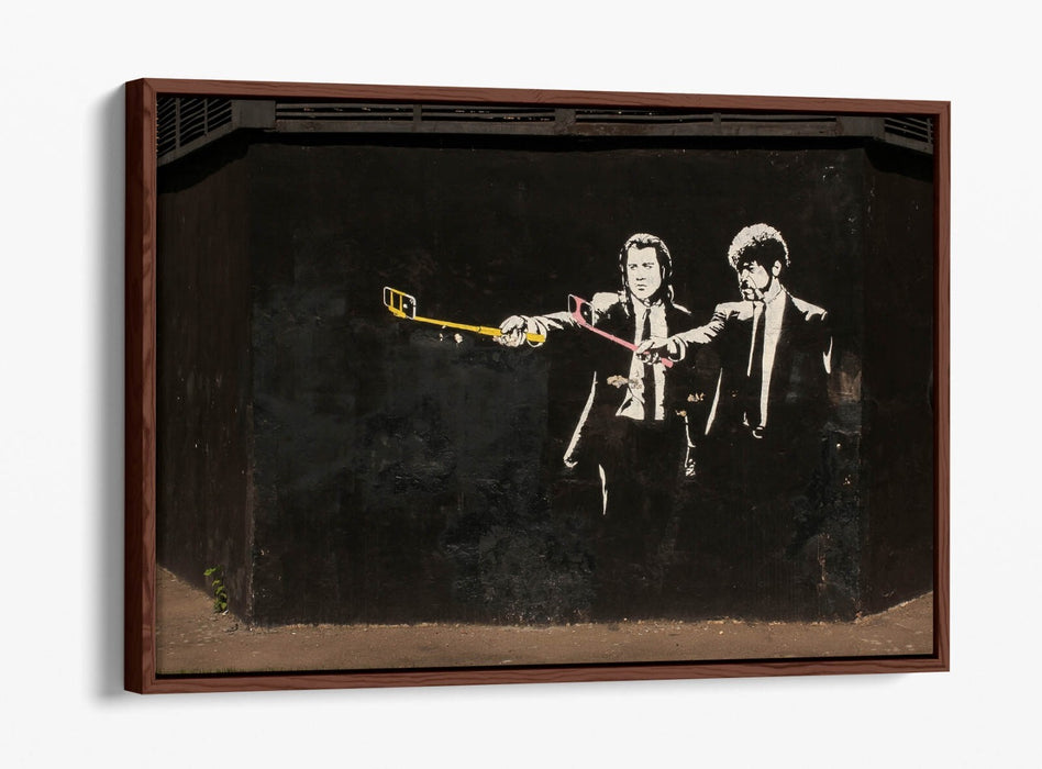 Canvas Wall Art – Pulp Fiction Print With Float Effect Graffiti Design