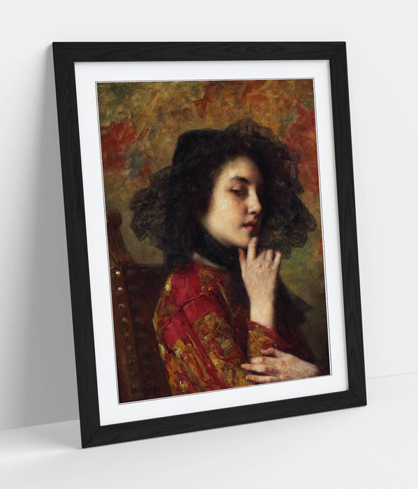 Framed Art Poster - Georgian Princess Portrait Wall Art Print | UK Made