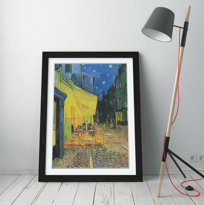 VAN GOGH CAFE TERRACE AT NIGHT -STREET ART FRAMED POSTER PICTURE PRINT ARTWORK