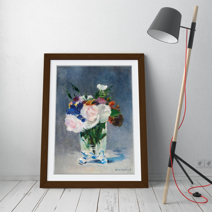 Framed Art Poster - Edouard Manet Flowers In A Crystal Vase | Handmade Wall Art Print