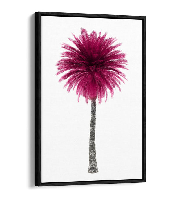 PINK PALM TREE -FLOAT EFFECT CANVAS WALL ART PIC PRINT-