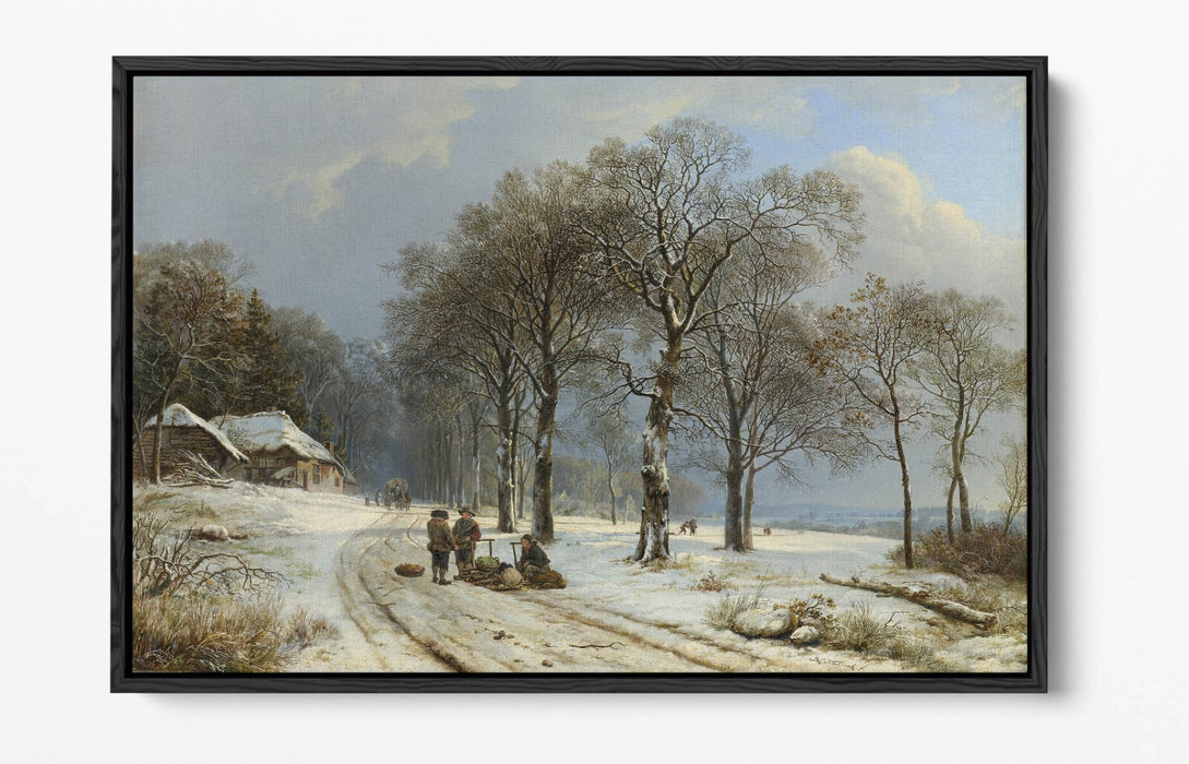 Canvas Wall Art Print – Winter Landscape Art With Float Effect & Custom Deep Frame