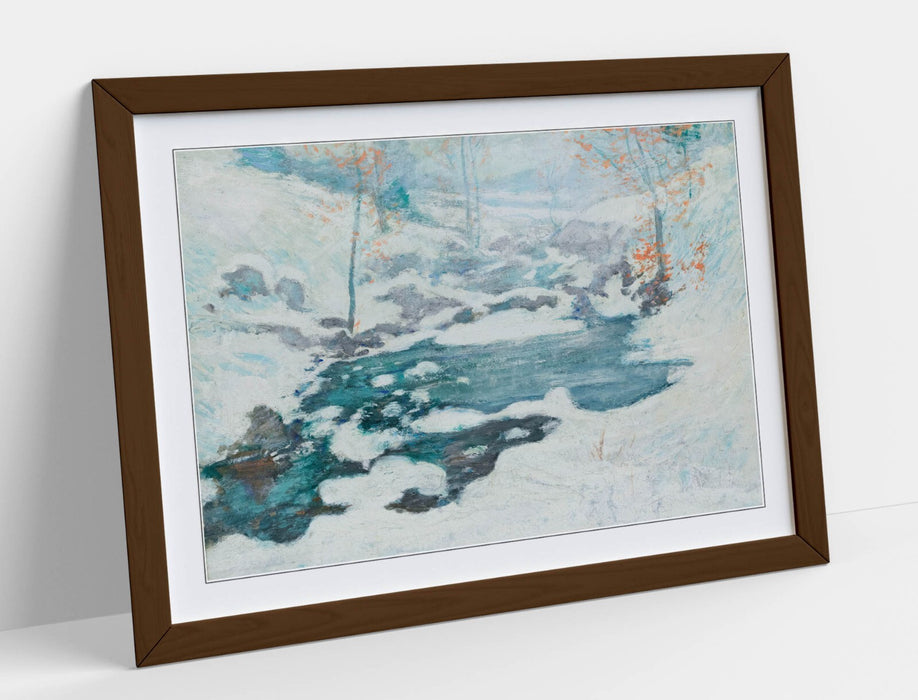 Framed Wall Art – John Henry Twachtman Icebound Painting | Handmade Poster Print