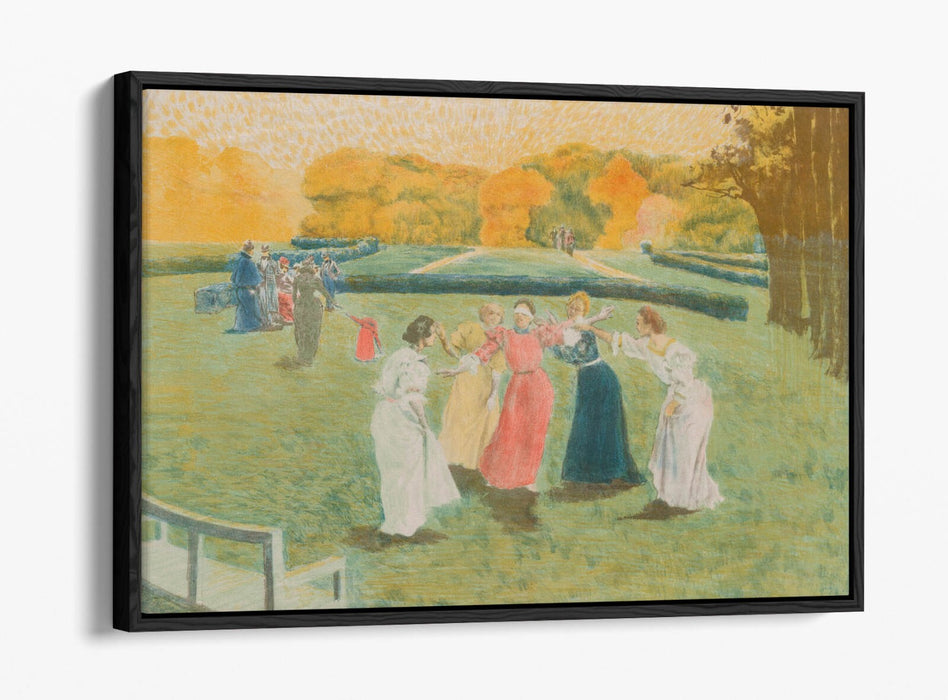 Canvas Wall Art | Alexandre Lunois Blind Man's Buff on Custom Deep Float Frame