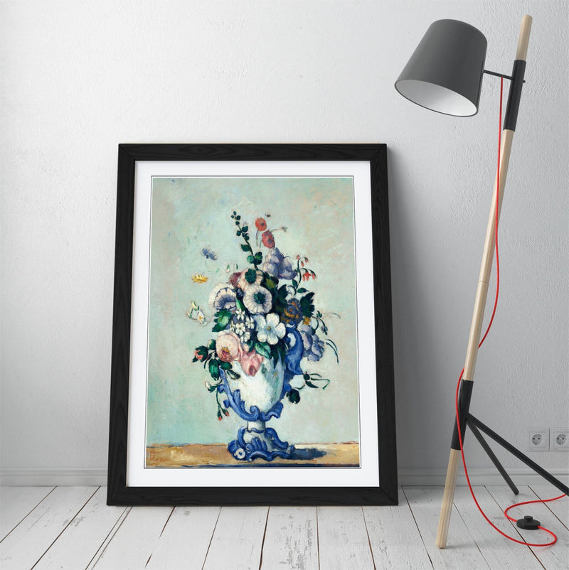 Rococo Vase Wall Art – Framed Wall Art Print by Paul Cezanne | Matte Paper