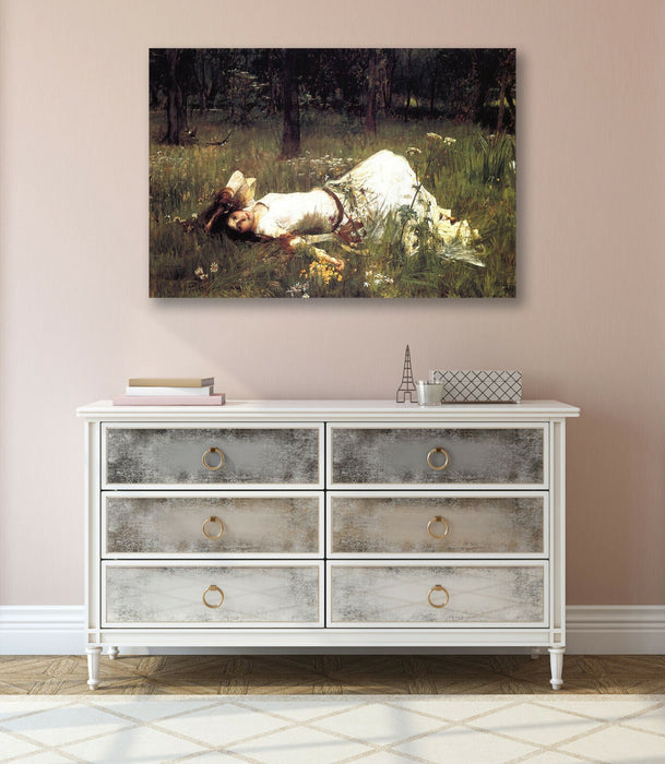 CANVAS WALL ART ARTWORK FRAMED PRINT John William Waterhouse Ophelia 1889
