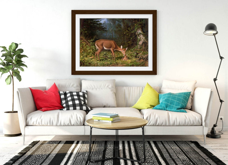 Framed Wall Art Poster Featuring William Harring Maternal Love Print - Ready To Hang