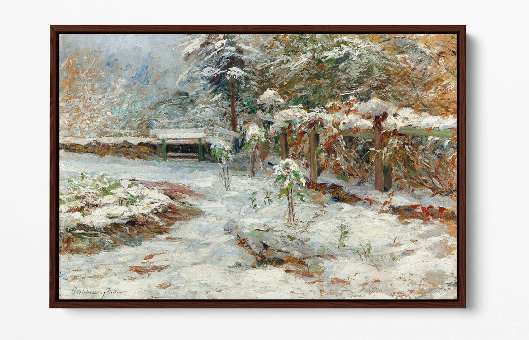 OLGA WISINGER-FLORIAN, OCTOBER SNOW -FLOAT EFFECT CANVAS WALL ART PIC PRINT