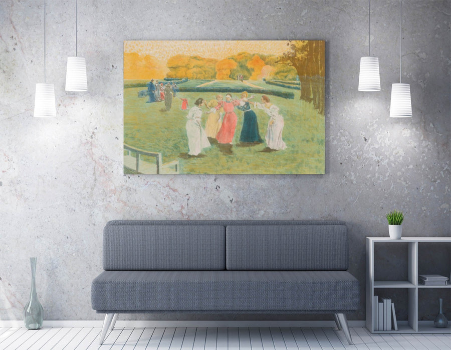 ALEXANDRE LUNOIS, BLIND MAN'S BUFF -CANVAS WALL ARTWORK PICTURE PRINT