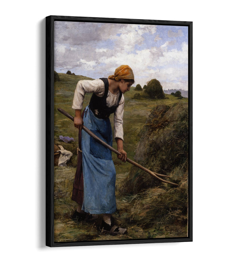 Float Effect Canvas Art - Julien Dupre Haymaking, Premium Handmade Wall Print