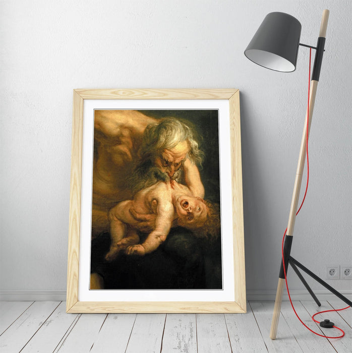 Framed Art Poster – Peter Paul Rubens Saturn Painting Print | Handmade UK Frames