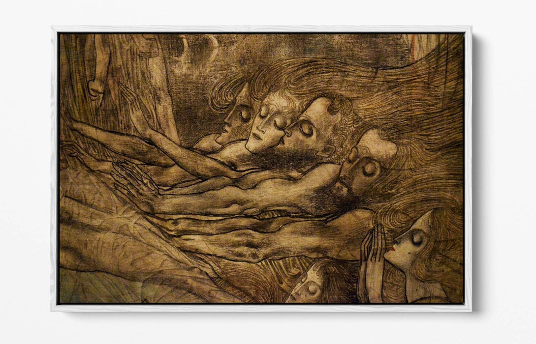 Float Effect Canvas Art – Jan Toorop The Sphinx | Premium MDF Deep Frame