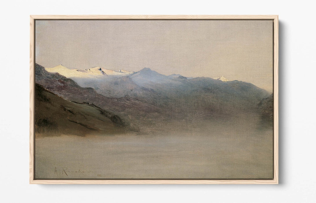 Canvas Wall Art Print - Anton Romako Gastein Valley Float Effect, 30mm Deep Frame