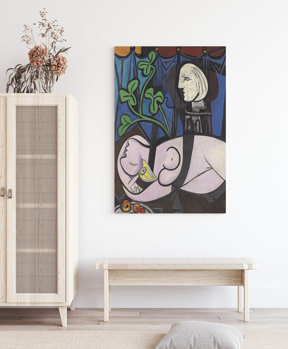 Canvas Wall Art Print - Picasso Nude Green Leaves on Archival Grade Canvas