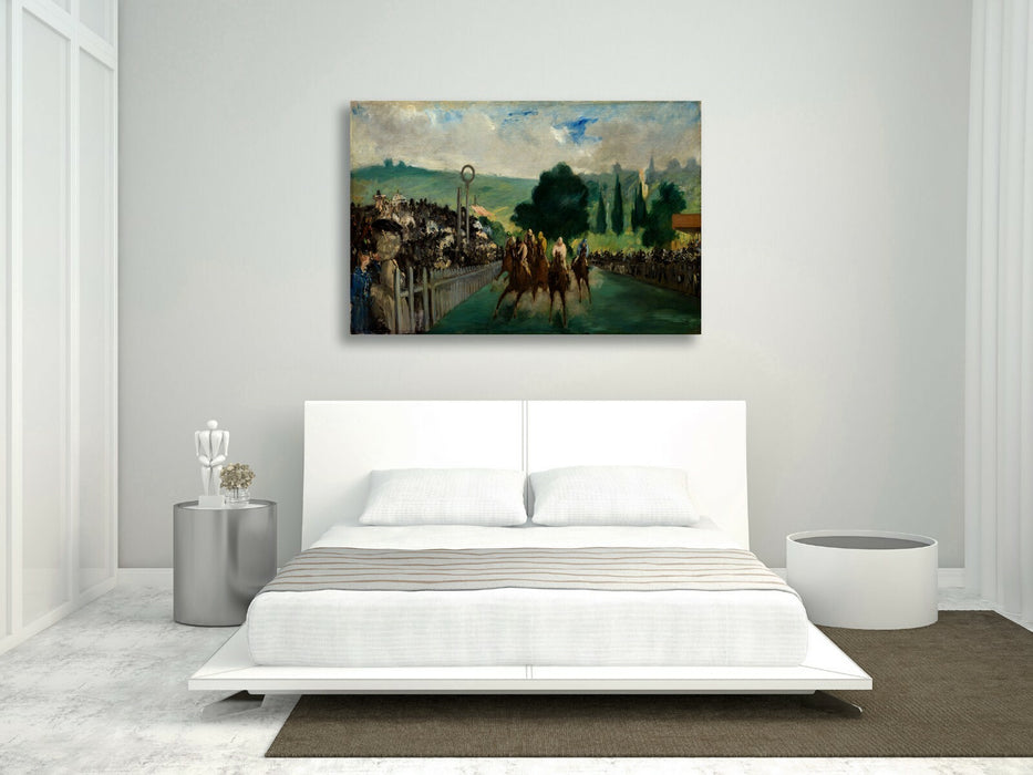 Canvas Wall Art - Edouard Manet Print The Races at Longchamp | Premium Canvas Art