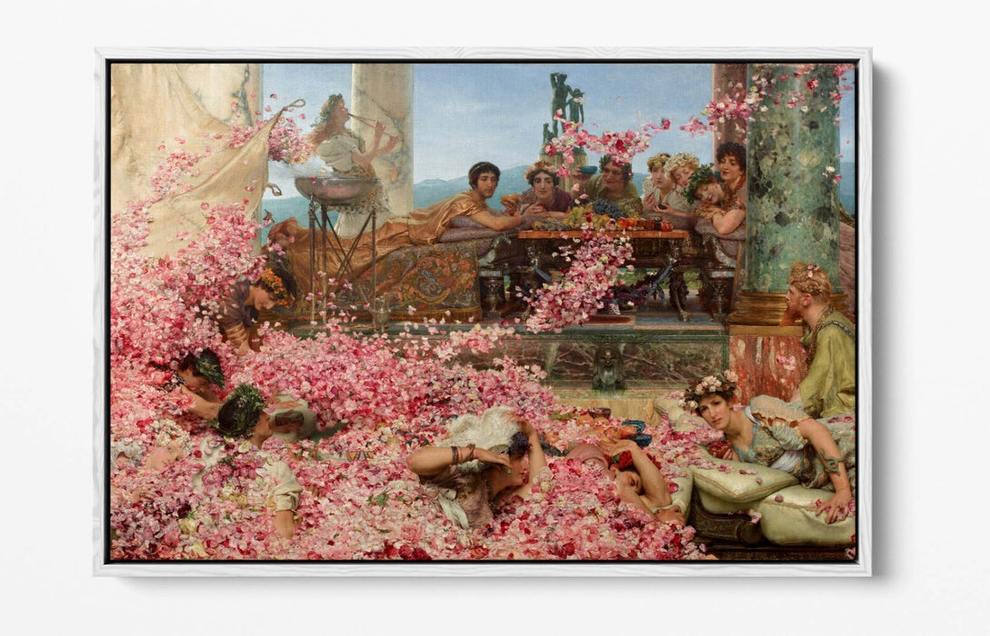 Canvas Wall Art Print - Heliogabalus Roses Art | Float Effect Canvas UK