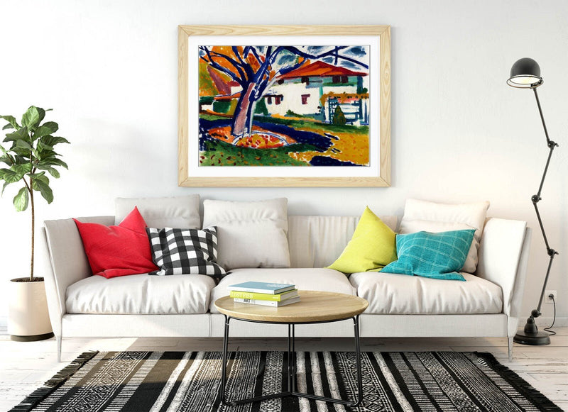 Framed Wall Art - Henry Lyman, Sayen Blue Tree | Handmade UK Framed Print