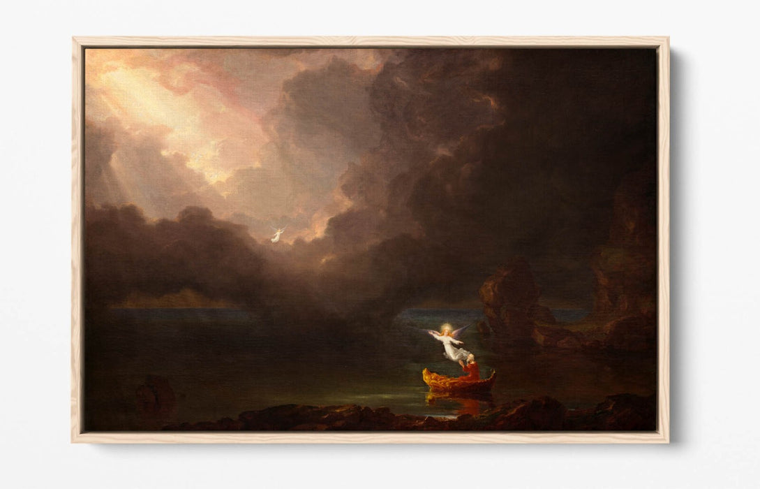 THOMAS COLE, VOYAGE OF LIFE: OLD AGE -FLOAT EFFECT CANVAS WALL ART PRINT
