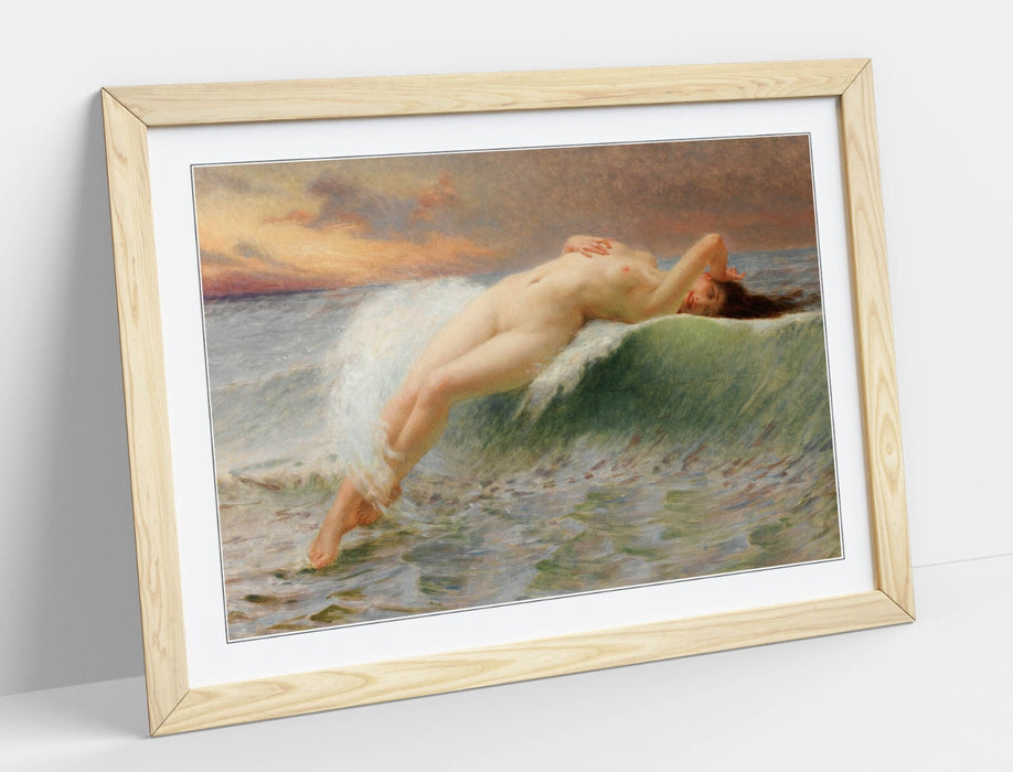 Framed Wall Art Poster - Guillaume Seignac Wave Painting Print | Handmade UK